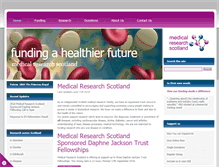 Tablet Screenshot of medicalresearchscotland.org.uk